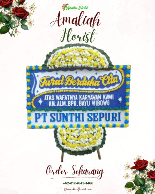 Papan Bunga Duka di Mempawah Hulu