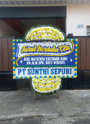 Papan Bunga Duka di Mempawah Hulu