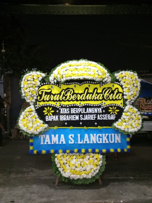 Papan Bunga Duka di Mempawah Hulu